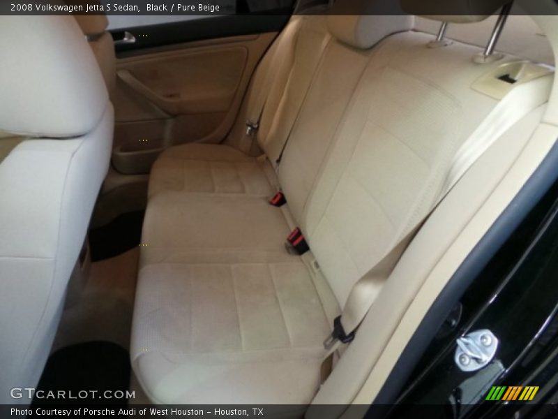 Black / Pure Beige 2008 Volkswagen Jetta S Sedan