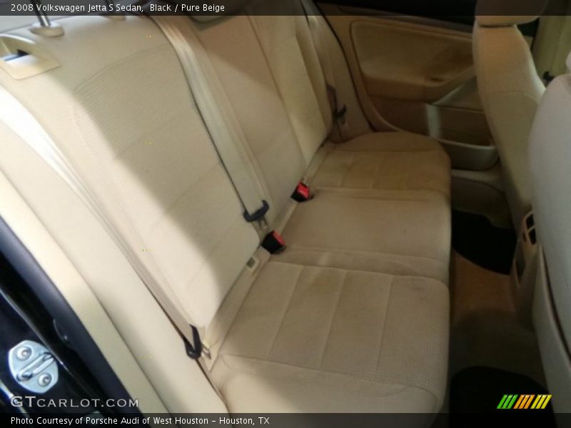 Black / Pure Beige 2008 Volkswagen Jetta S Sedan