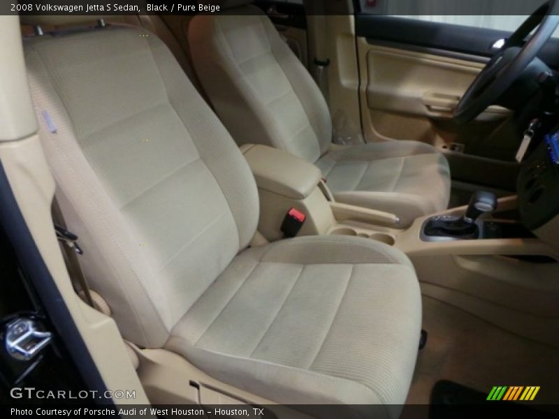 Black / Pure Beige 2008 Volkswagen Jetta S Sedan