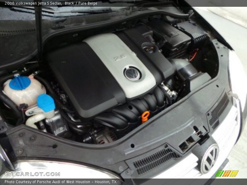 Black / Pure Beige 2008 Volkswagen Jetta S Sedan