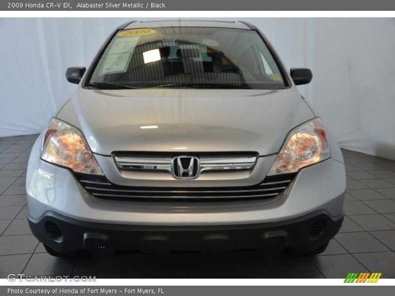 Alabaster Silver Metallic / Black 2009 Honda CR-V EX