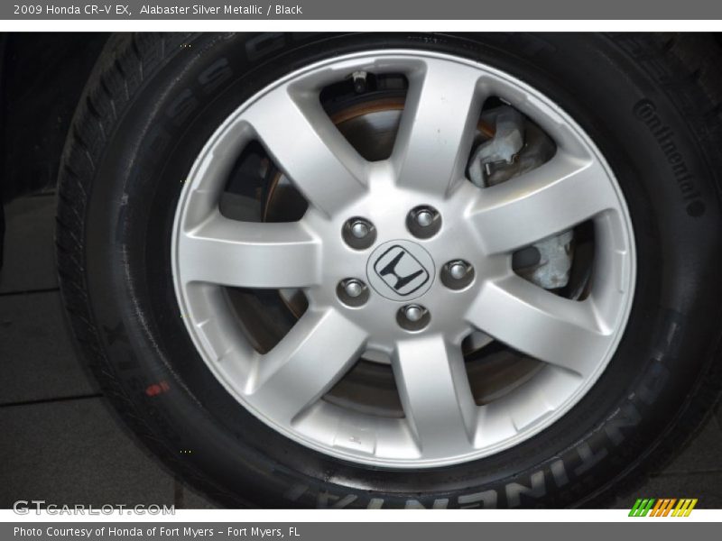 Alabaster Silver Metallic / Black 2009 Honda CR-V EX