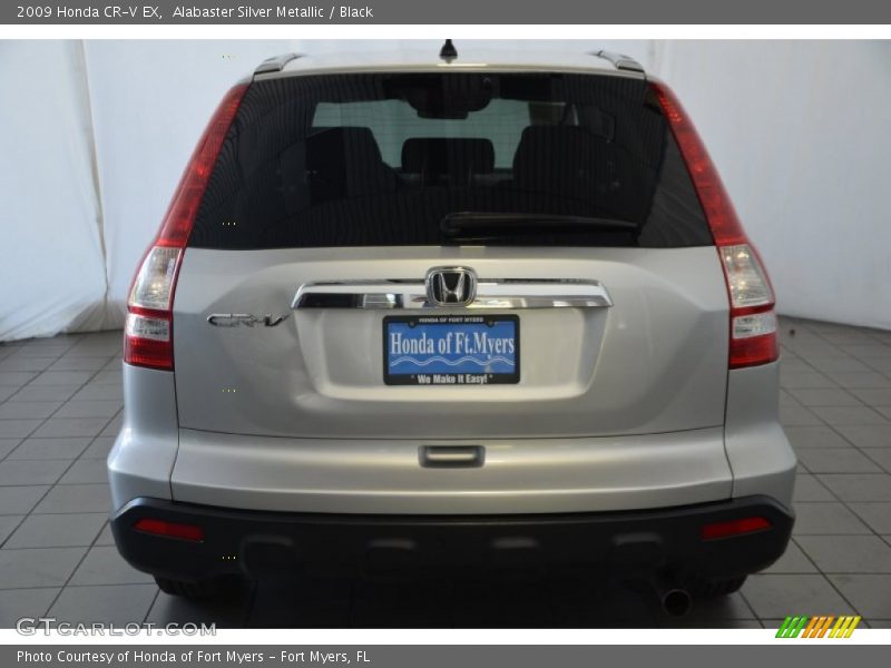 Alabaster Silver Metallic / Black 2009 Honda CR-V EX