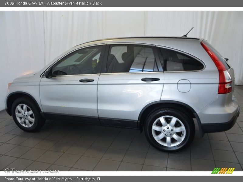 Alabaster Silver Metallic / Black 2009 Honda CR-V EX