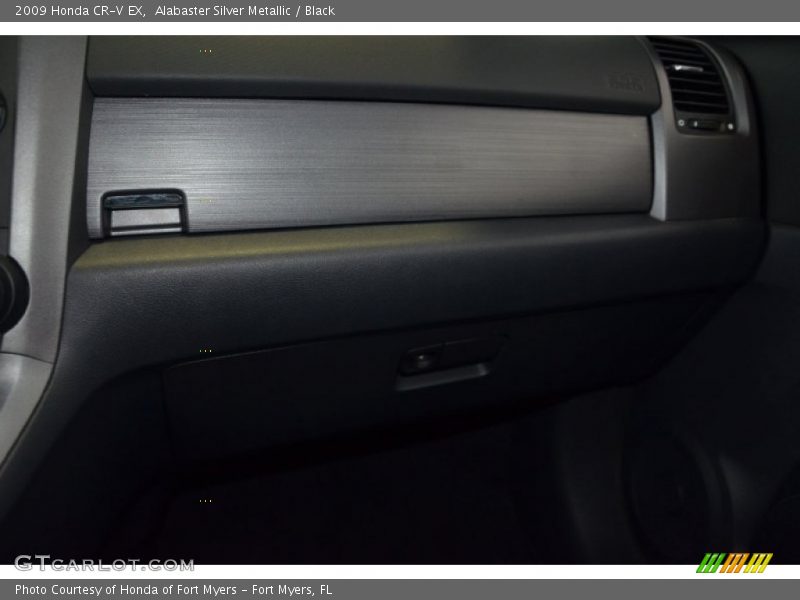 Alabaster Silver Metallic / Black 2009 Honda CR-V EX