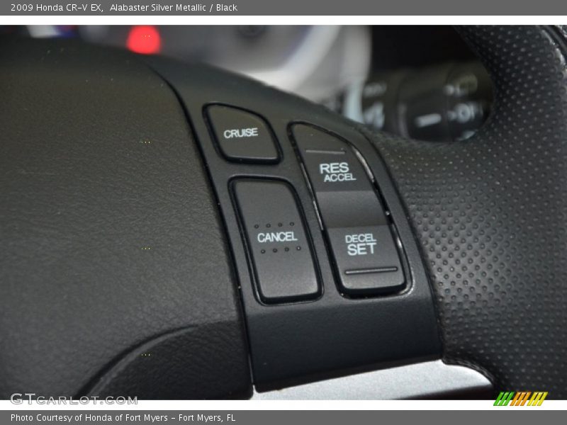 Alabaster Silver Metallic / Black 2009 Honda CR-V EX