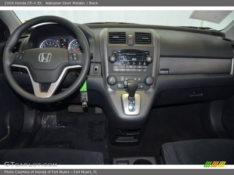 Alabaster Silver Metallic / Black 2009 Honda CR-V EX