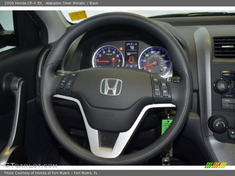Alabaster Silver Metallic / Black 2009 Honda CR-V EX