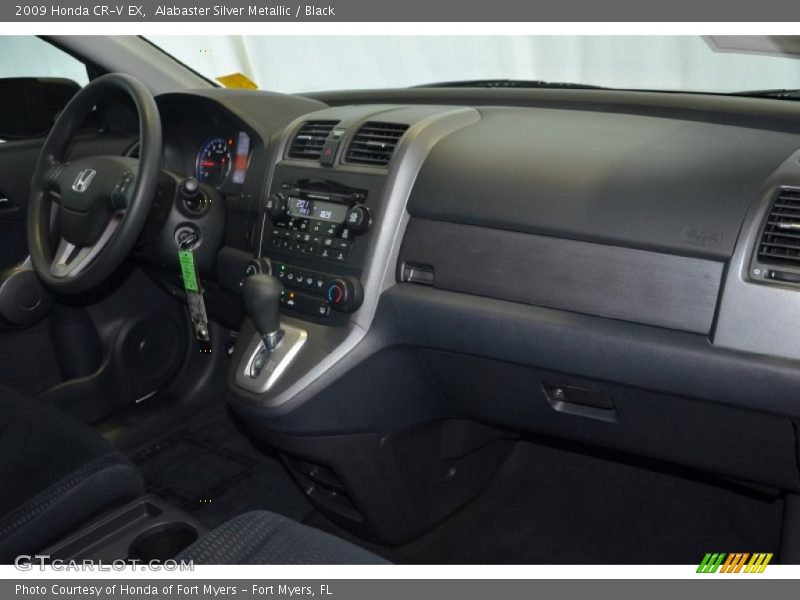 Alabaster Silver Metallic / Black 2009 Honda CR-V EX