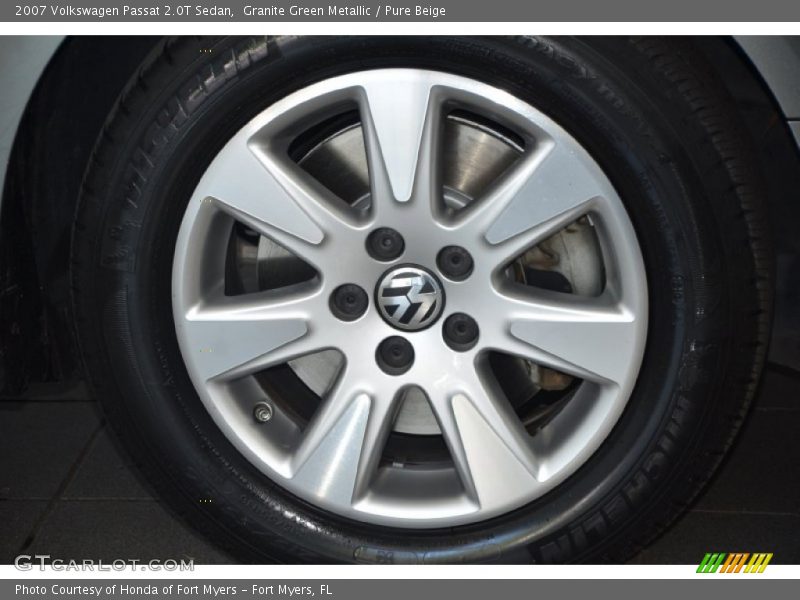 Granite Green Metallic / Pure Beige 2007 Volkswagen Passat 2.0T Sedan