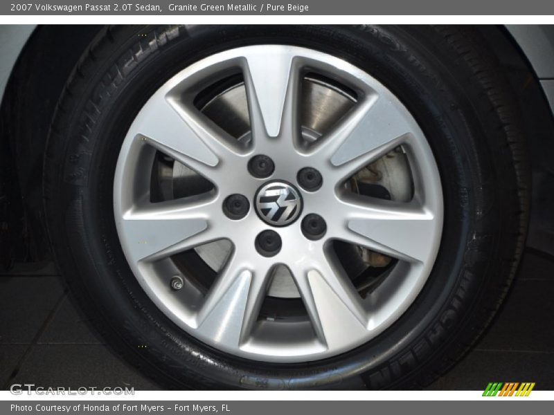 Granite Green Metallic / Pure Beige 2007 Volkswagen Passat 2.0T Sedan