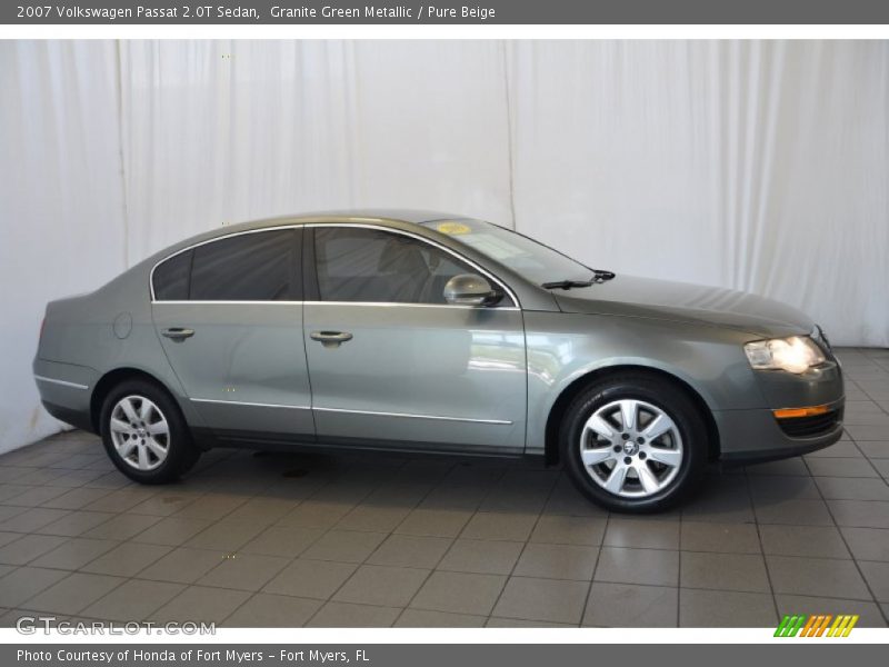 Granite Green Metallic / Pure Beige 2007 Volkswagen Passat 2.0T Sedan