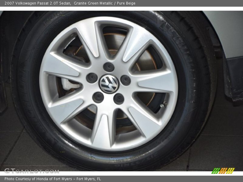 Granite Green Metallic / Pure Beige 2007 Volkswagen Passat 2.0T Sedan