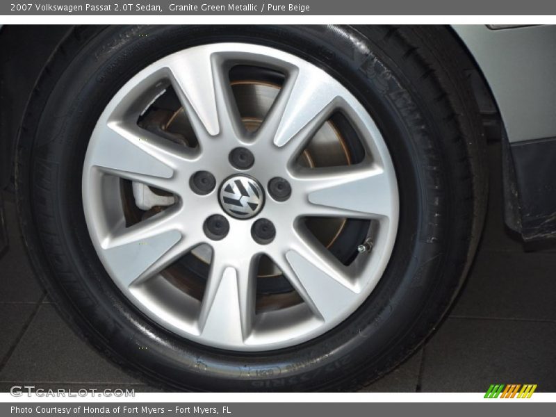 Granite Green Metallic / Pure Beige 2007 Volkswagen Passat 2.0T Sedan