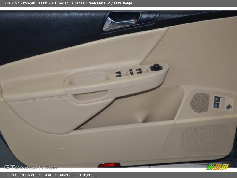 Granite Green Metallic / Pure Beige 2007 Volkswagen Passat 2.0T Sedan