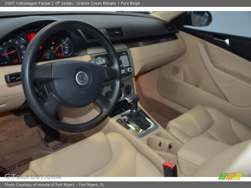 Granite Green Metallic / Pure Beige 2007 Volkswagen Passat 2.0T Sedan