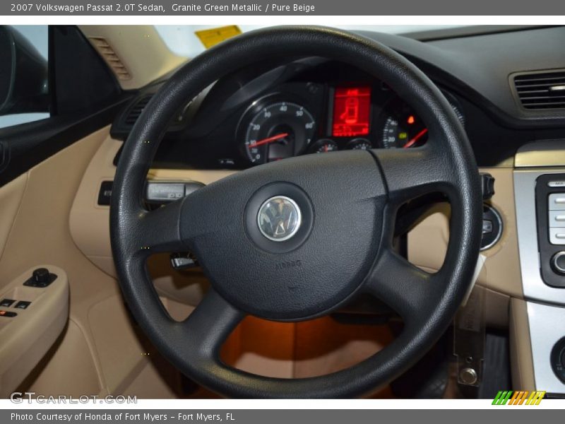 Granite Green Metallic / Pure Beige 2007 Volkswagen Passat 2.0T Sedan
