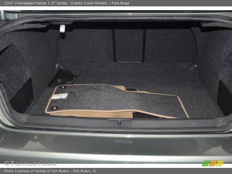 Granite Green Metallic / Pure Beige 2007 Volkswagen Passat 2.0T Sedan