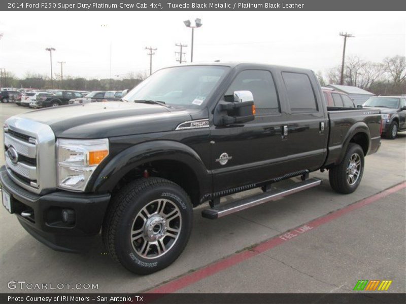 Tuxedo Black Metallic / Platinum Black Leather 2014 Ford F250 Super Duty Platinum Crew Cab 4x4