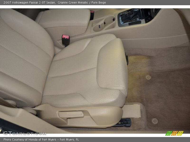 Granite Green Metallic / Pure Beige 2007 Volkswagen Passat 2.0T Sedan