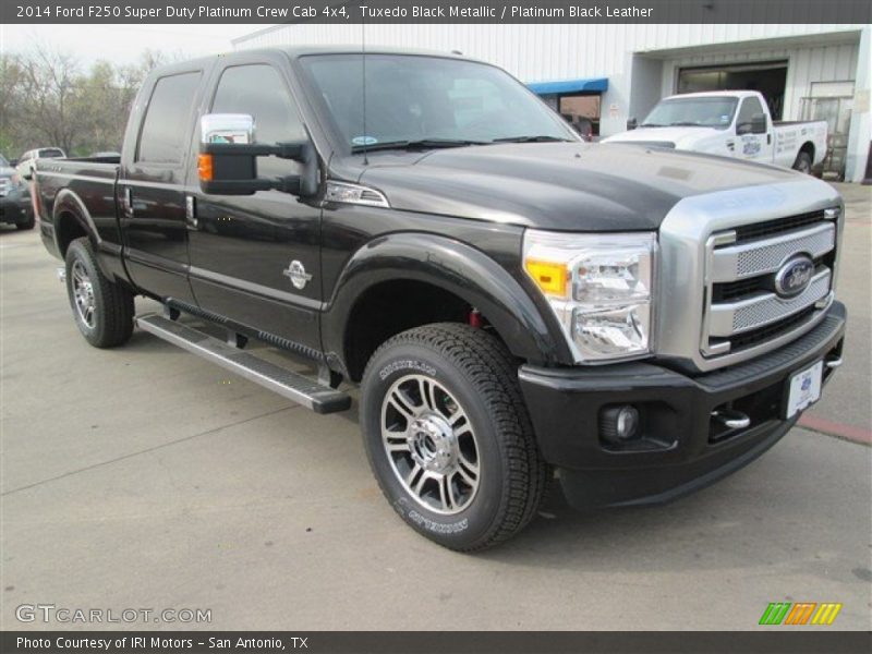 Tuxedo Black Metallic / Platinum Black Leather 2014 Ford F250 Super Duty Platinum Crew Cab 4x4