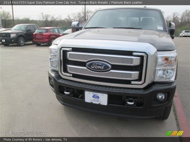 Tuxedo Black Metallic / Platinum Black Leather 2014 Ford F250 Super Duty Platinum Crew Cab 4x4