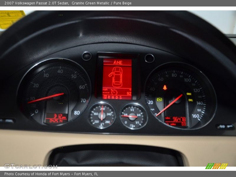 Granite Green Metallic / Pure Beige 2007 Volkswagen Passat 2.0T Sedan