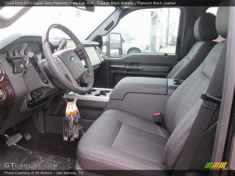 Tuxedo Black Metallic / Platinum Black Leather 2014 Ford F250 Super Duty Platinum Crew Cab 4x4