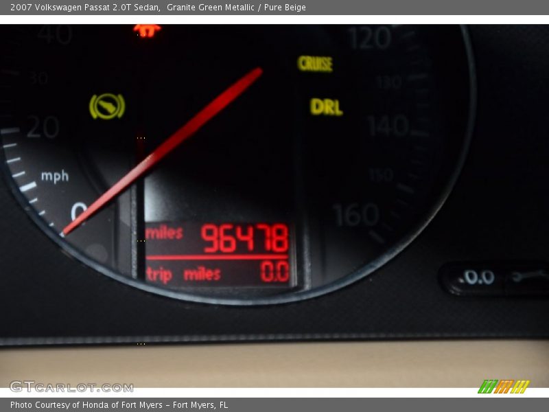 Granite Green Metallic / Pure Beige 2007 Volkswagen Passat 2.0T Sedan