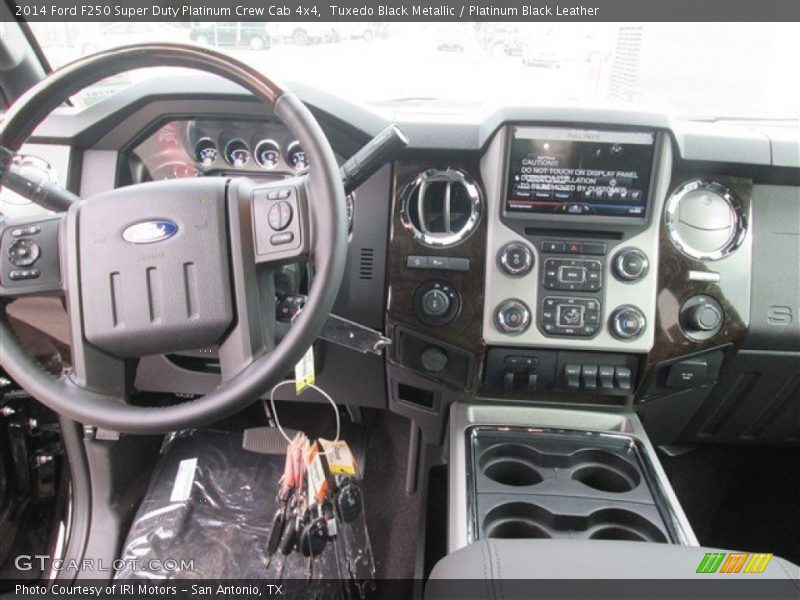 Tuxedo Black Metallic / Platinum Black Leather 2014 Ford F250 Super Duty Platinum Crew Cab 4x4