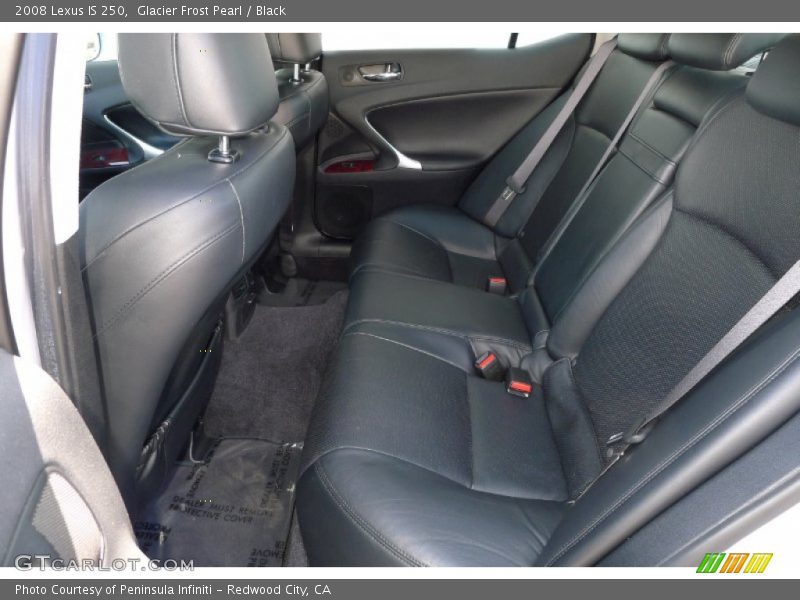 Glacier Frost Pearl / Black 2008 Lexus IS 250