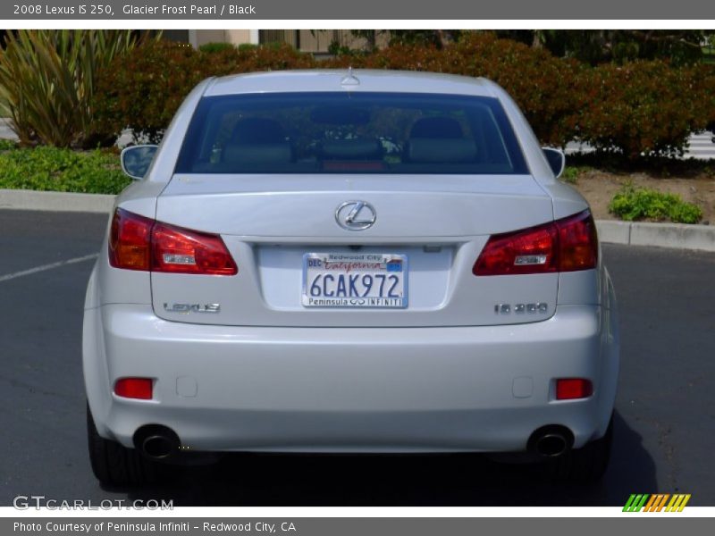 Glacier Frost Pearl / Black 2008 Lexus IS 250