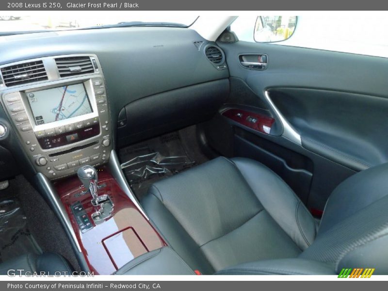 Glacier Frost Pearl / Black 2008 Lexus IS 250