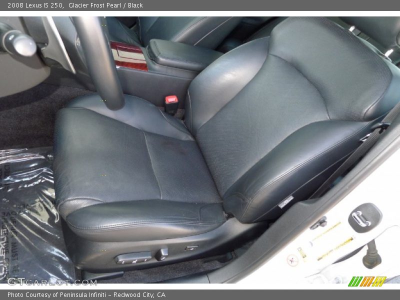 Glacier Frost Pearl / Black 2008 Lexus IS 250