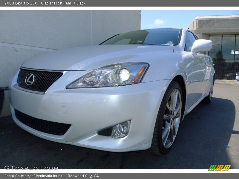 Glacier Frost Pearl / Black 2008 Lexus IS 250
