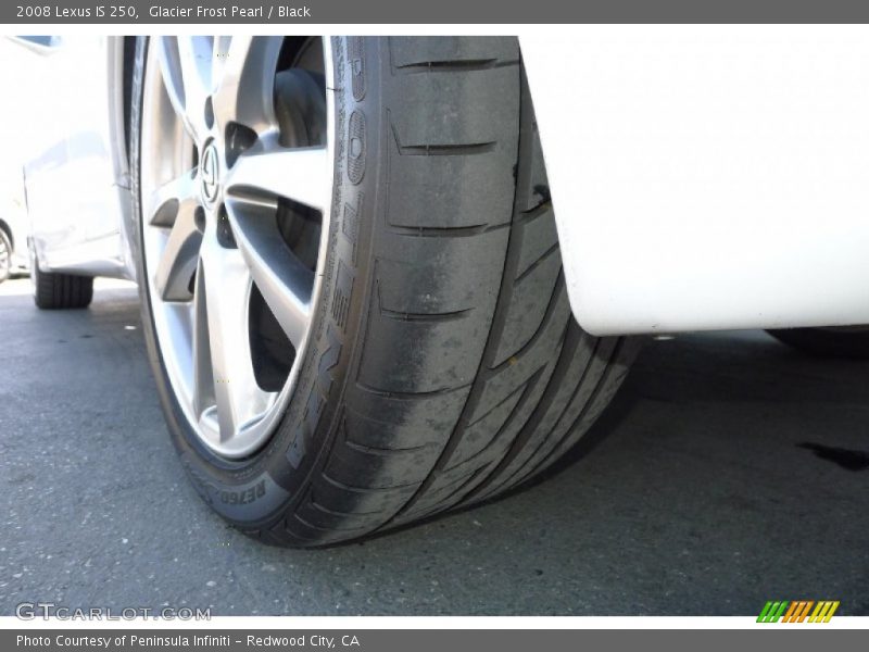 Glacier Frost Pearl / Black 2008 Lexus IS 250