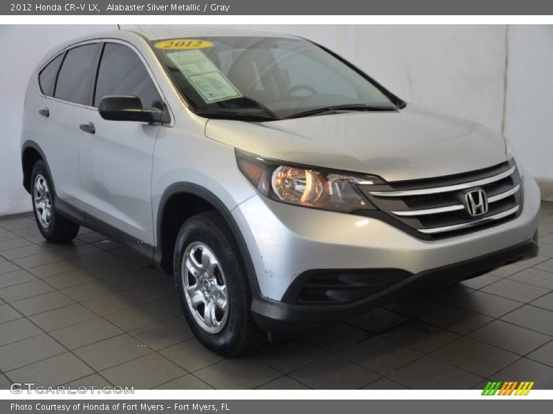 Alabaster Silver Metallic / Gray 2012 Honda CR-V LX