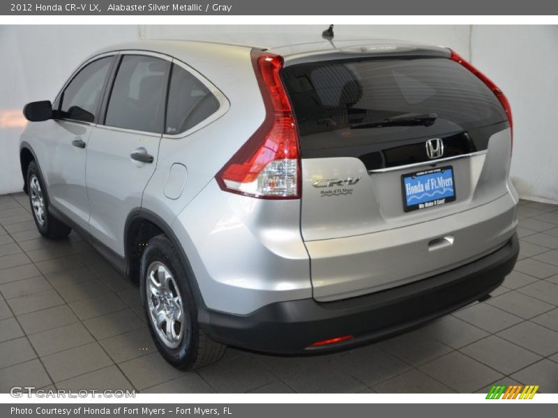 Alabaster Silver Metallic / Gray 2012 Honda CR-V LX