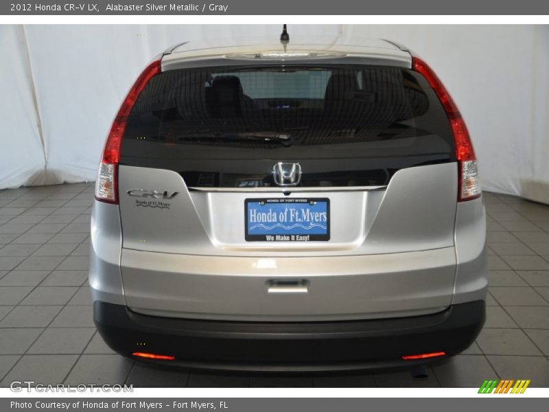 Alabaster Silver Metallic / Gray 2012 Honda CR-V LX