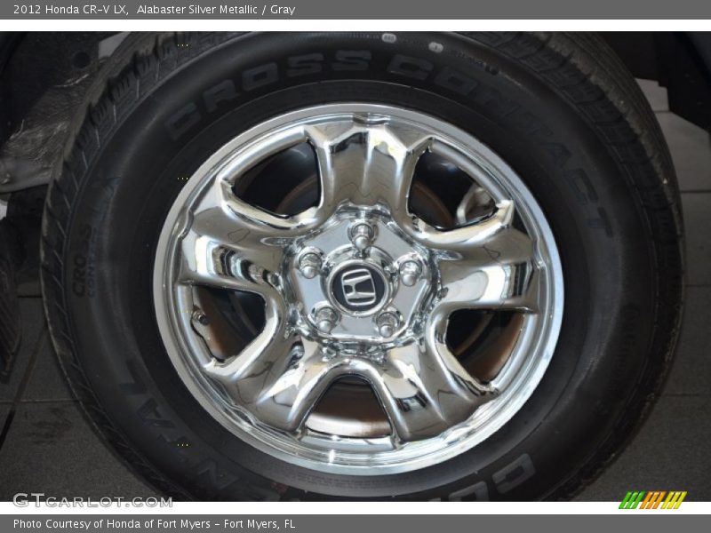 Alabaster Silver Metallic / Gray 2012 Honda CR-V LX
