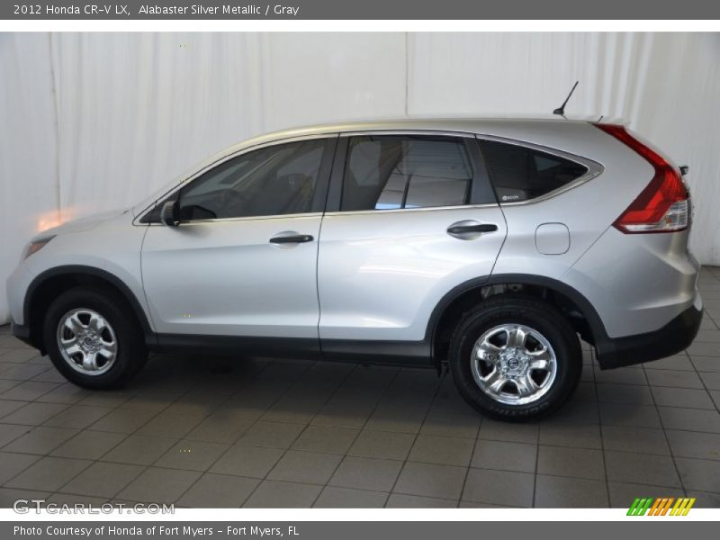 Alabaster Silver Metallic / Gray 2012 Honda CR-V LX