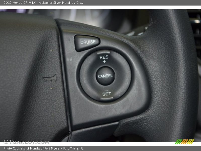 Alabaster Silver Metallic / Gray 2012 Honda CR-V LX