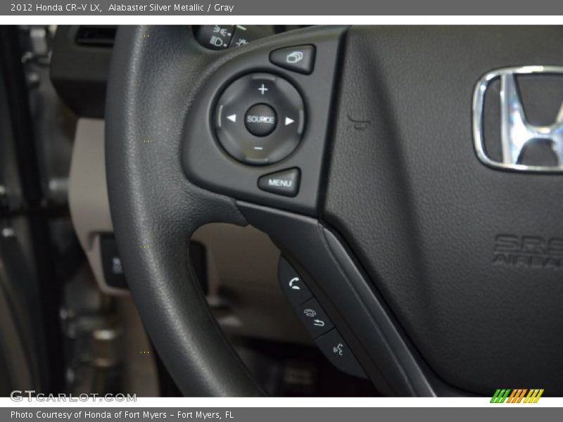 Alabaster Silver Metallic / Gray 2012 Honda CR-V LX