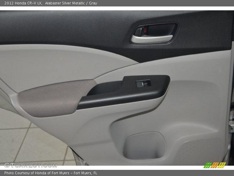 Alabaster Silver Metallic / Gray 2012 Honda CR-V LX