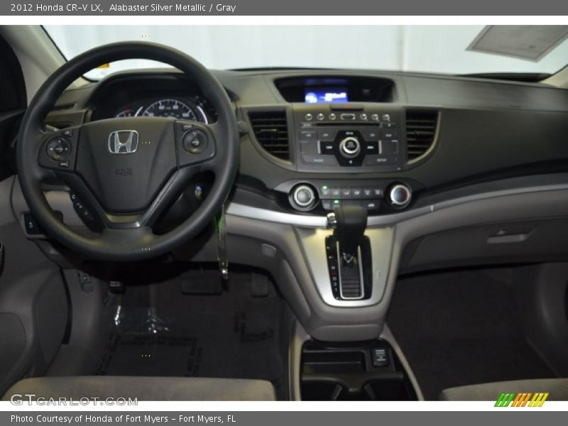 Alabaster Silver Metallic / Gray 2012 Honda CR-V LX