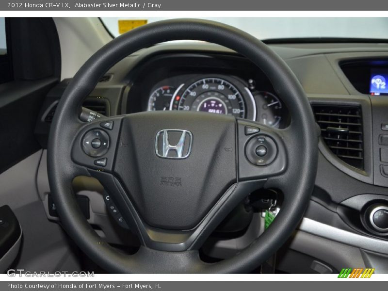 Alabaster Silver Metallic / Gray 2012 Honda CR-V LX