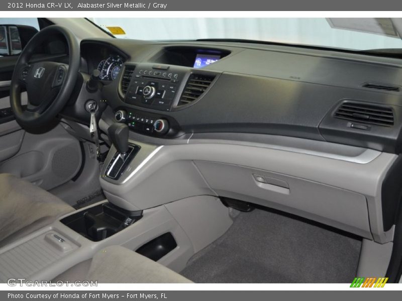 Alabaster Silver Metallic / Gray 2012 Honda CR-V LX