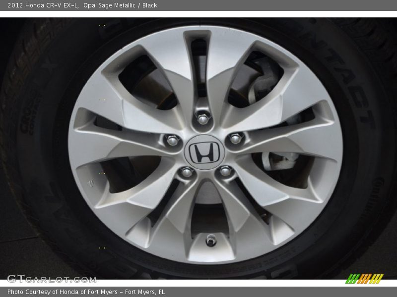 Opal Sage Metallic / Black 2012 Honda CR-V EX-L
