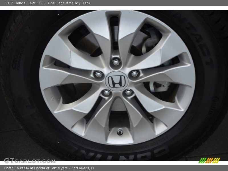 Opal Sage Metallic / Black 2012 Honda CR-V EX-L