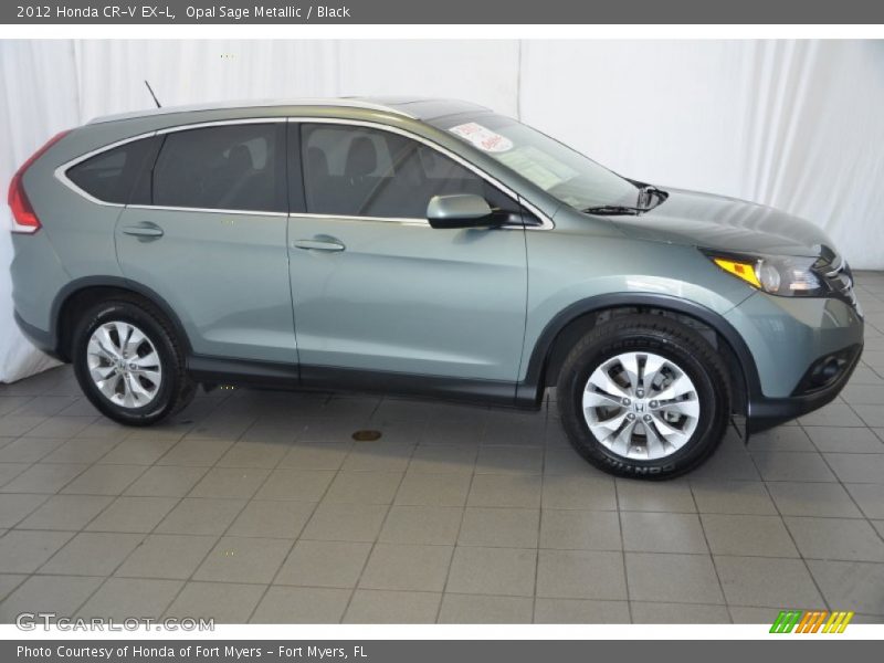 Opal Sage Metallic / Black 2012 Honda CR-V EX-L